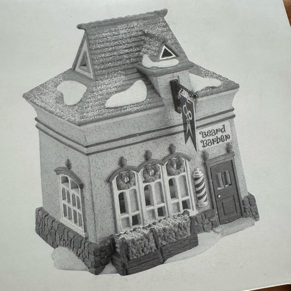 Dept 56 North Pole Series “Beard Barber Shop” with Box - Picture 4 of 8